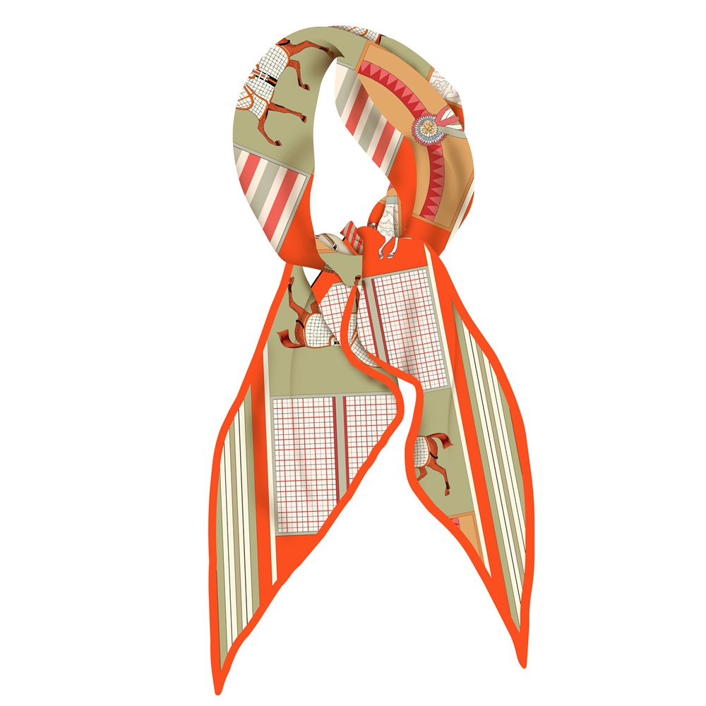 Silk Neck Scarf - New Design Fashion Printed Silk Scarves