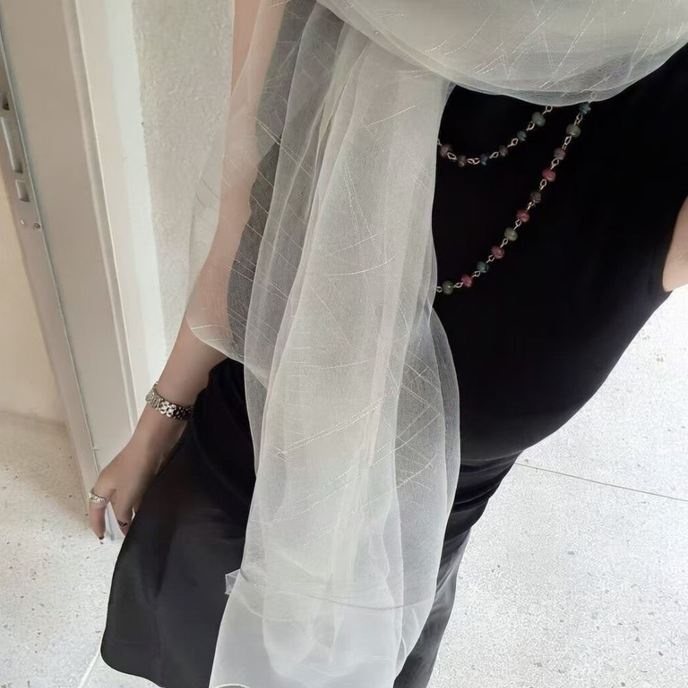 Elegant Faux Silk Wrap Women F - огляд і ціна Stole Wedding Shawl