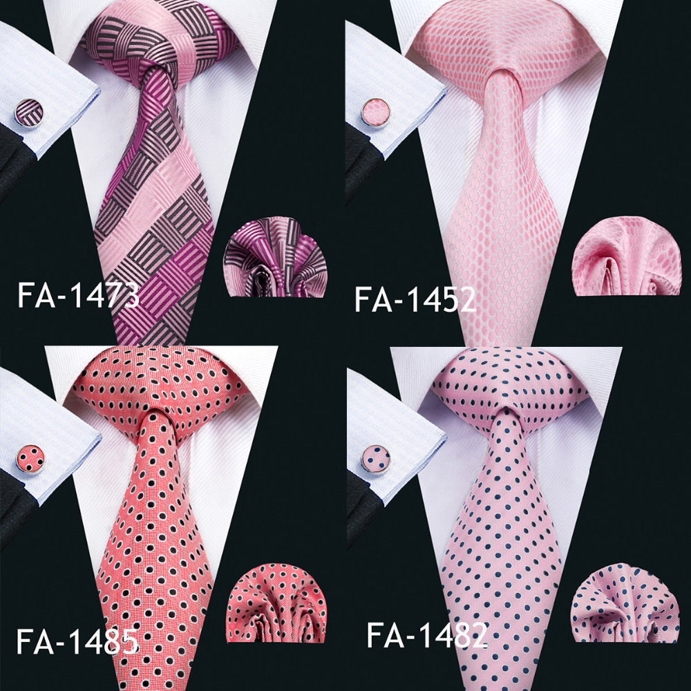 Barry.Wang New Pink Tie For We - огляд і ціна Silk Tie Striped
