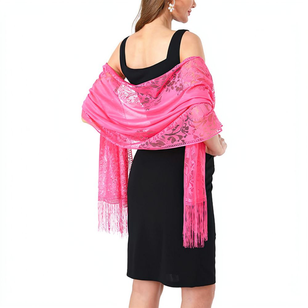 Fashion Floral Lace Shawl For  - огляд і ціна Stole Wedding Shawl