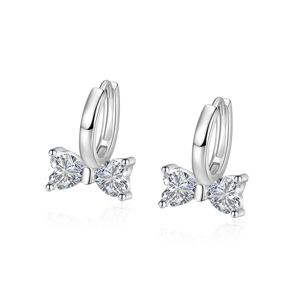 925 Sterling Silver Cute Bow H - огляд і ціна Tie Clip Silver