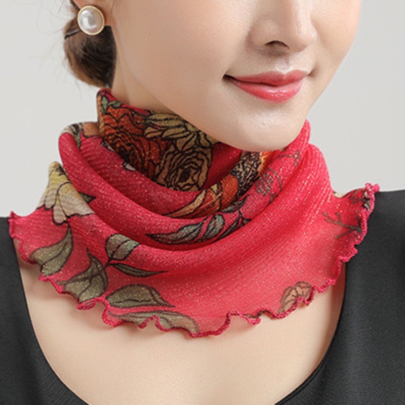 Spring Summer Chiffon Neck Col - огляд і ціна Silk Neck Scarf