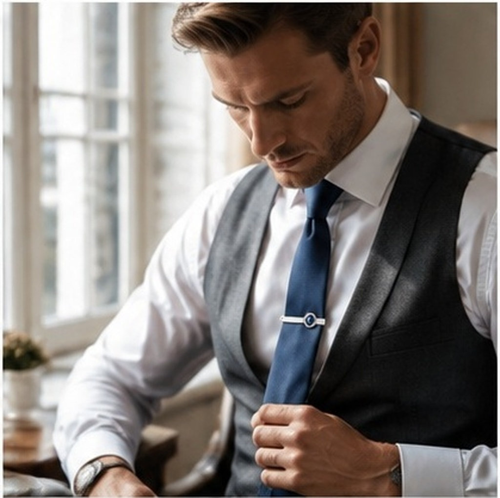 2Pcs Mens Tie Clip Set Stainle - огляд і ціна Tie Bar Set Gift