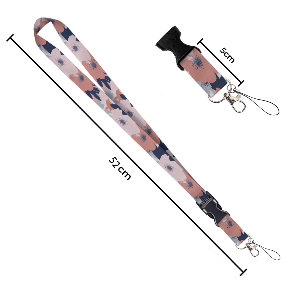Small animals inside flowers P - огляд і ціна Lanyard Badge Holder