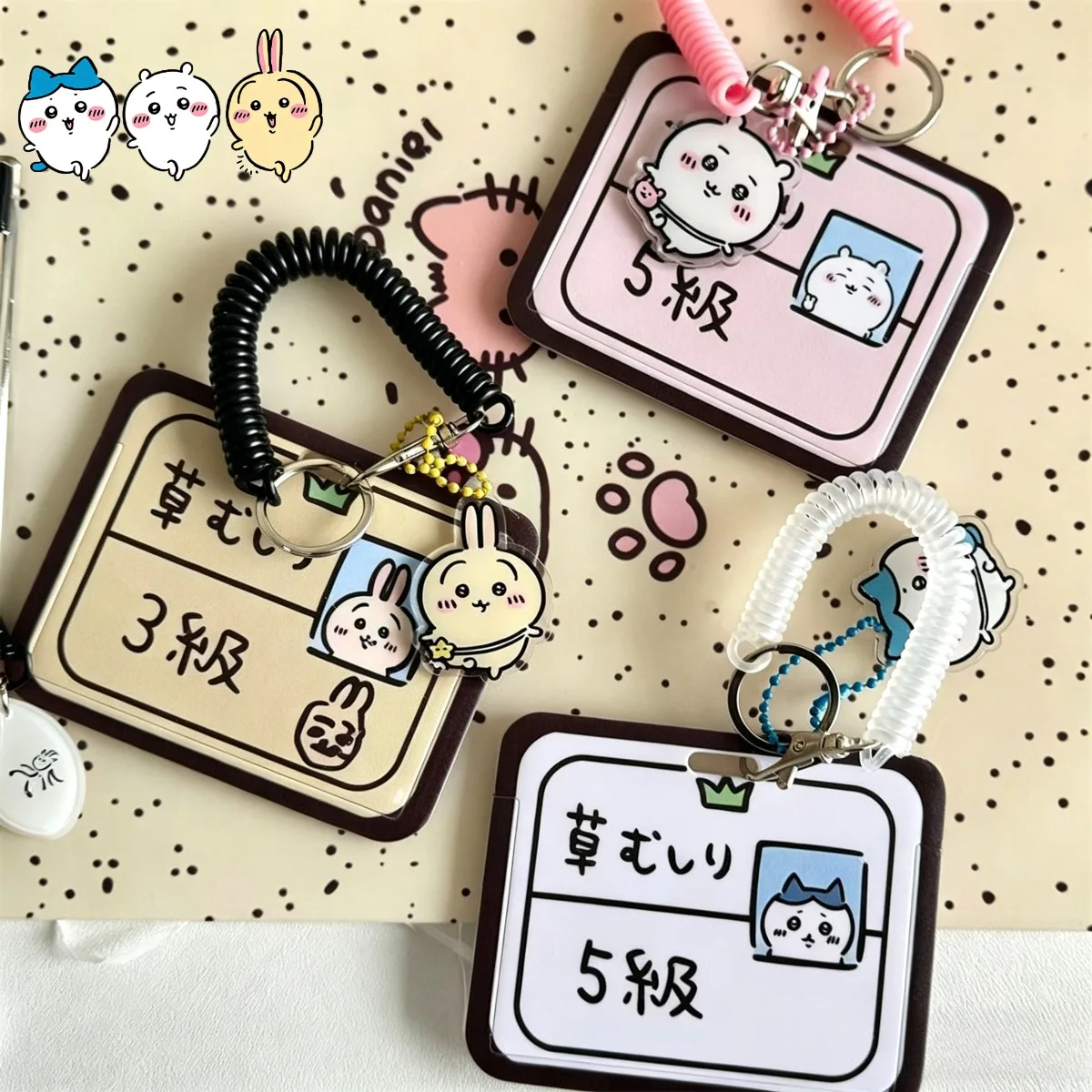 Cute Chiikawa Card Holder Hach - огляд і ціна Lanyard Badge Holder