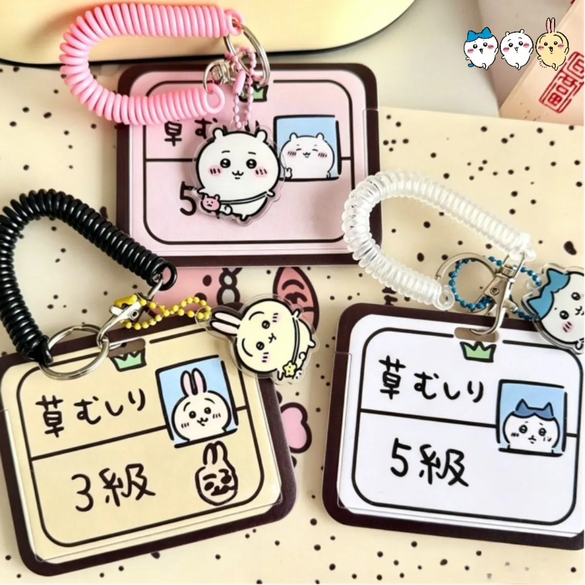 Cute Chiikawa Card Holder Hach - огляд і ціна Lanyard Badge Holder